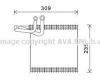 AVA QUALITY COOLING FDV493 Evaporator, air conditioning